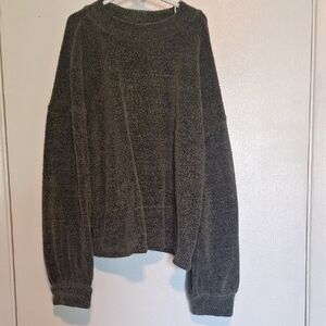 Girl's XL 14/16 Old Navy Dark Olive Crew Neck Sweater